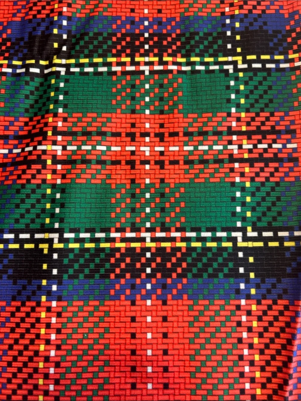 Red Tartan Plaid Printed Christmas Tree Skirt